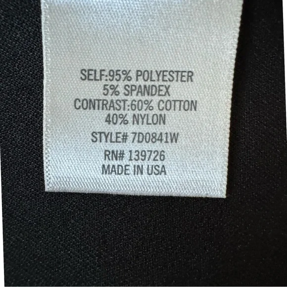 Black metallic gold and rose floral halter mini dress size large made in USA - Picture 7 of 9